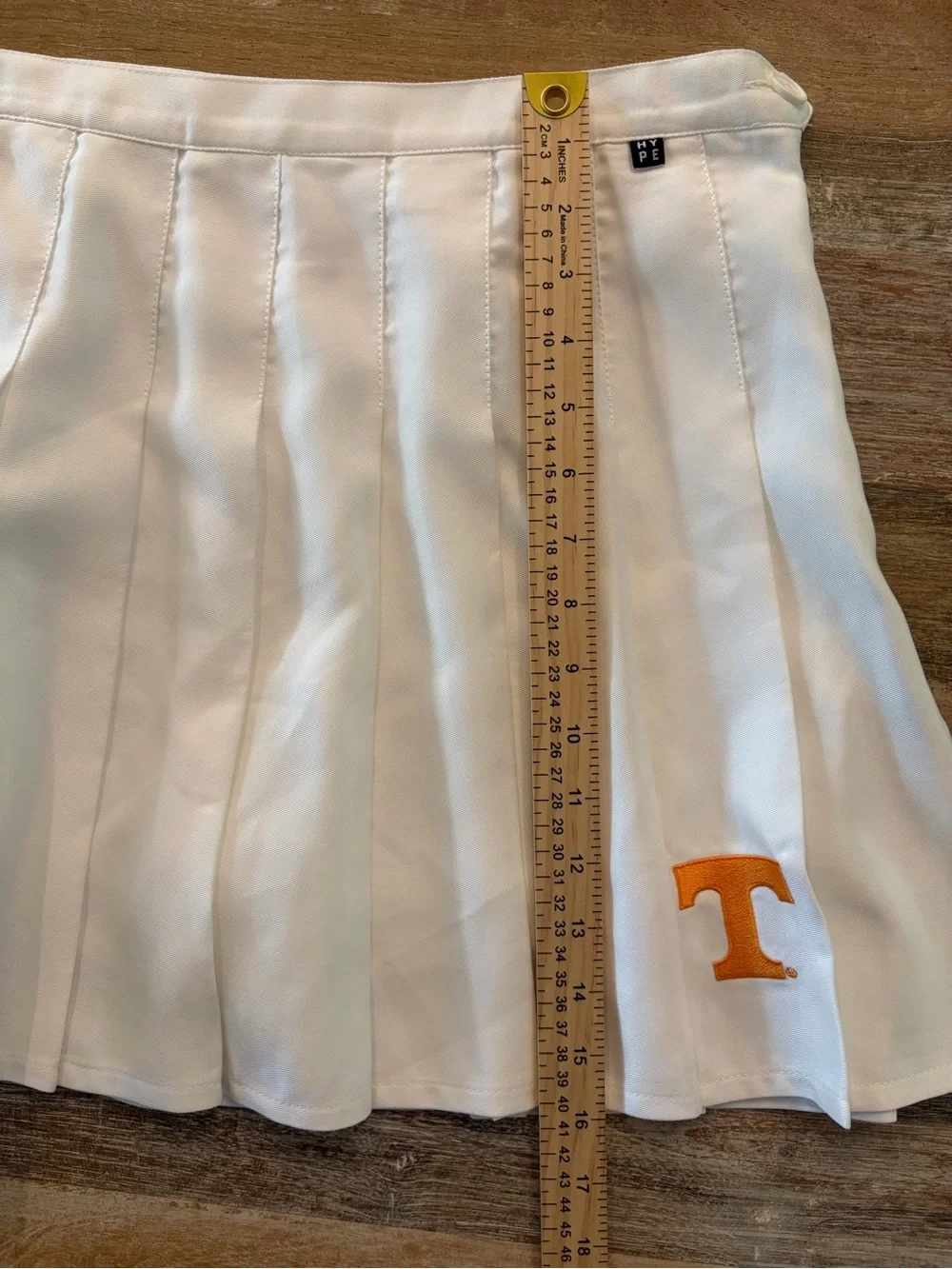 UTENN Hype & Vice White Pleated Skort Size Large Tennessee Volunteers Vols